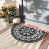 2D Floral Printed Door MATS, Corridor Carpet MATS, Absorbent Crystal Velvet Carpets, Suitable for Bathrooms, Doorways, and Bedrooms