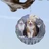 3D Metal Wind Spinner - 10 Inch Three Cat Design for Garden, Patio, or Indoor Decor | Weather-Resistant Outdoor Wind Chime | Perfect for Christmas