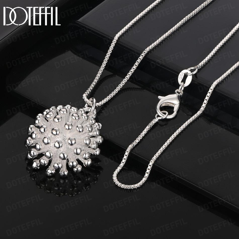 Подвеска-ожерелье с подвеской в виде фейерверка из стерлингового серебра 925 пробы Модные украшения