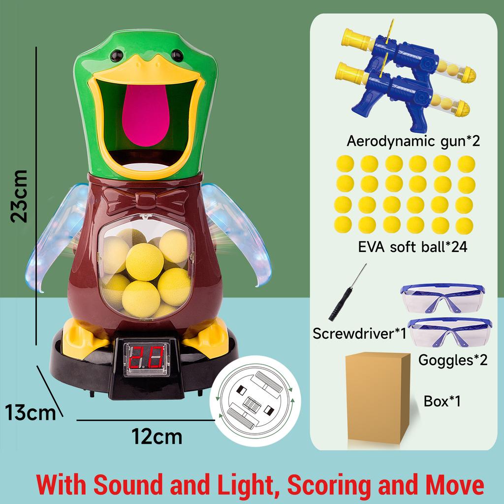 Toys Air-powered Gun Soft Bullet Ball with Light Electronic Scoring Battle Games Funny Gun Toy for Kids
