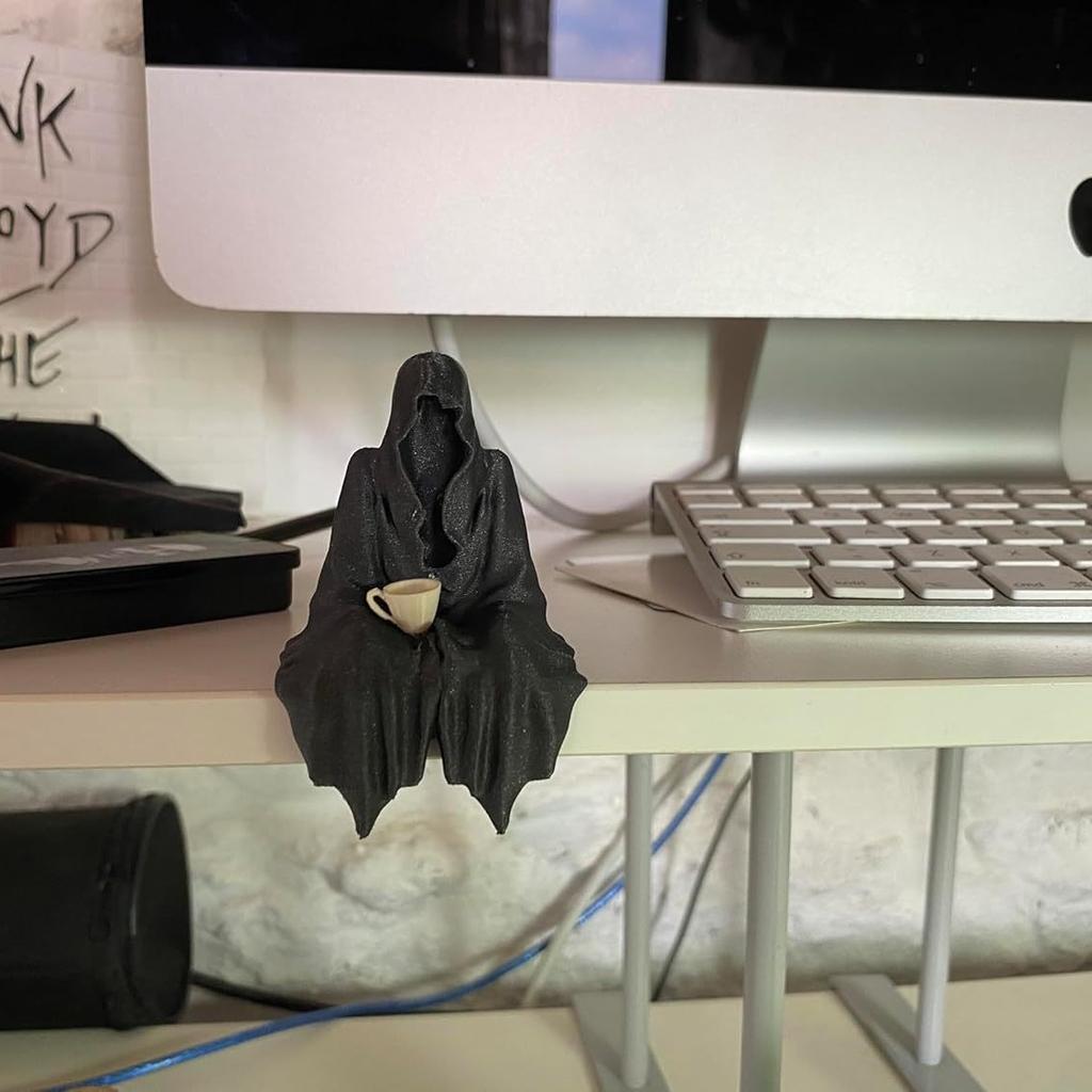 Таинственный Властелин Черного Одеяния Ужасное Черное Одеяние Готическое Садовое Украшение Изделия Из Смолы Подарки