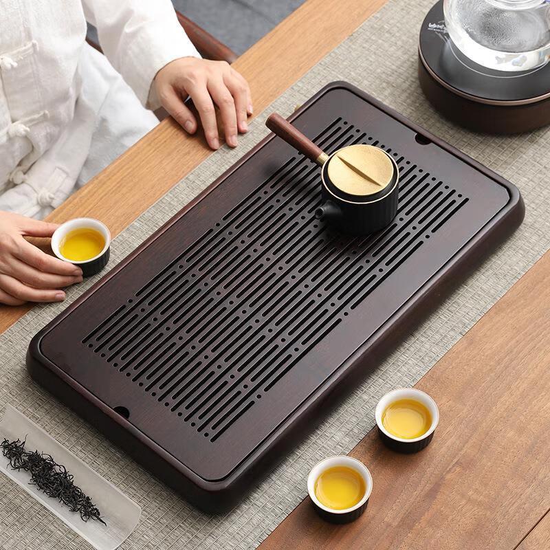 Small Bamboo Draining Tea Tray