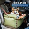 Travel-Friendly Car Dog Bed: Durable, Dirt & Scratch-Proof Leather, Removable, Washable, Safe Pet Seat for Small/Medium Dogs