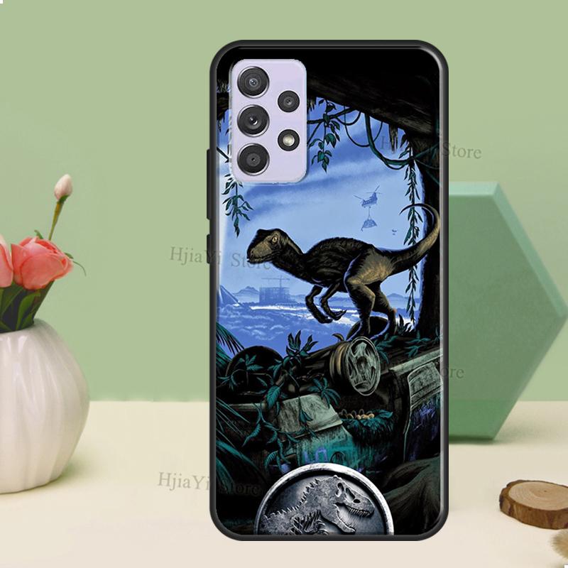 Jurassic Dinosaur Case For Samsung A54 A34 A24 A14 A51 A71 A12 A22 A32 A52 A72 A73 A33 A53 A13 Back Cover