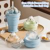 Silicone Foldable Ice Ball Cup Press Easy Demoulding Ice Ball Maker Mold  Travel Camping