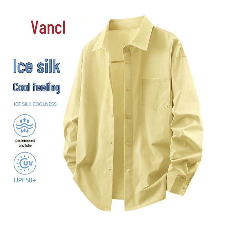 VANCL Men's Ice Silk Long Sleeve Sun Protection Shirt