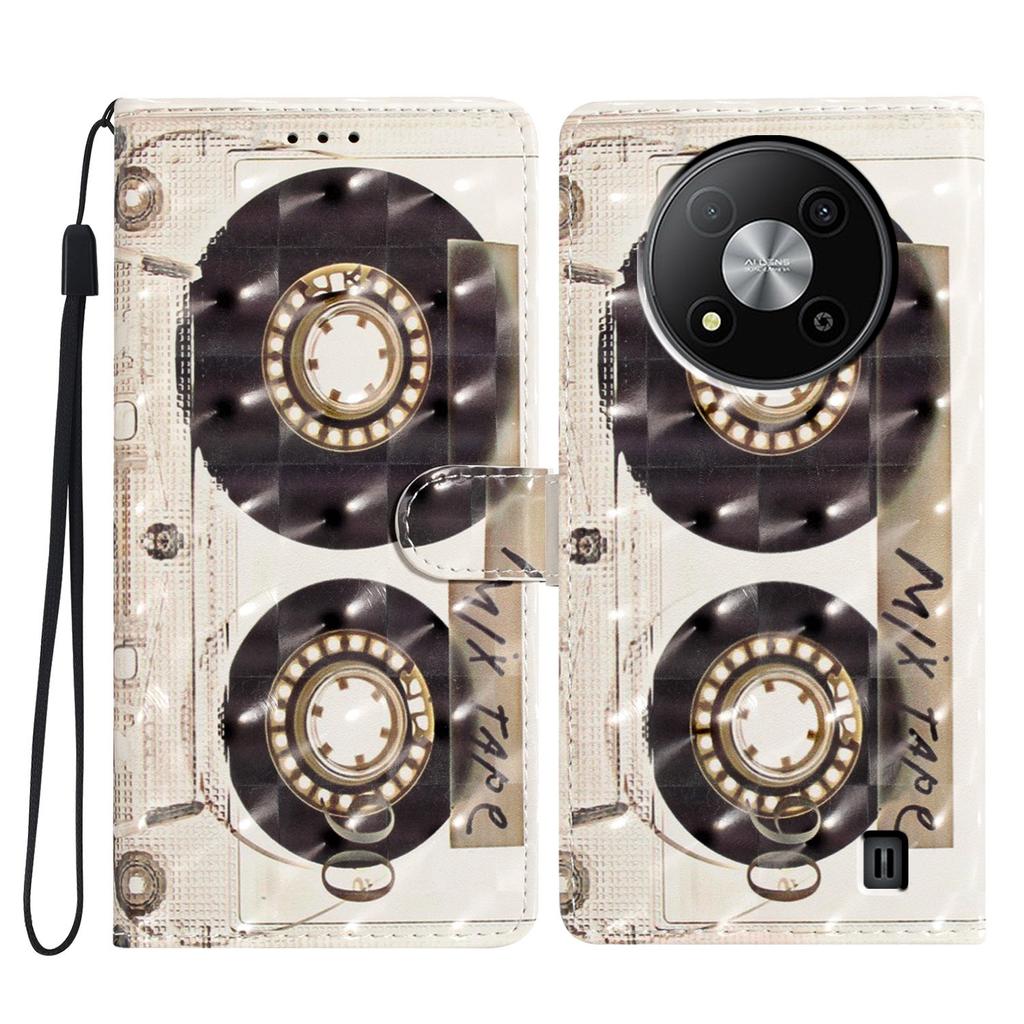 Чехол-кошелек из искусственной кожи с 3D-узором для ZTE Blade A52, ZTE Blade A73 5G, ZTE Blade A73 4G