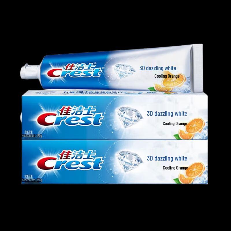 Crest 3D White Ice Orange Whitening Toothpaste 2x120g