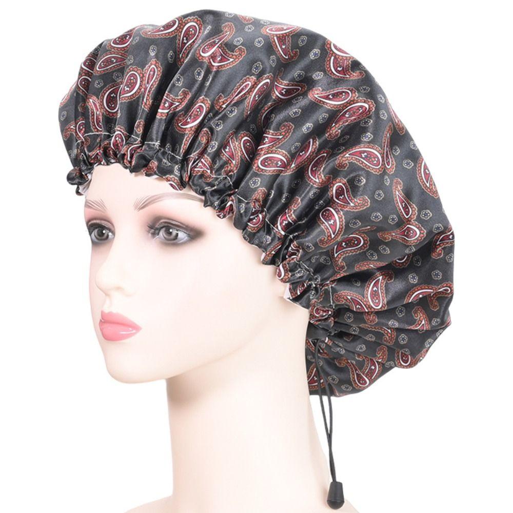 Reusable Shower Caps Double Layer Nightcap Hair Salon Bathing Cap Bathroom