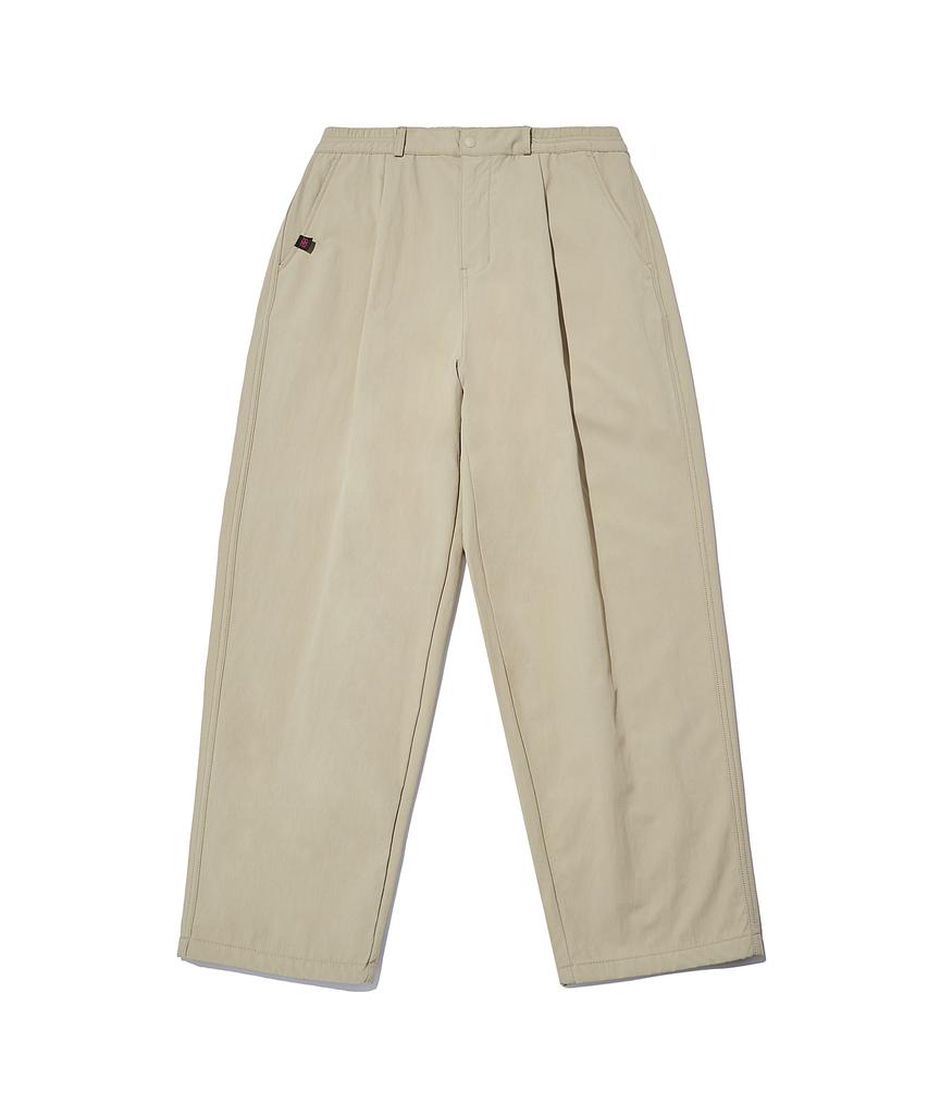 WANGGWAN Nda90 Wide Fit Brushed Nylon Pants (Beige)