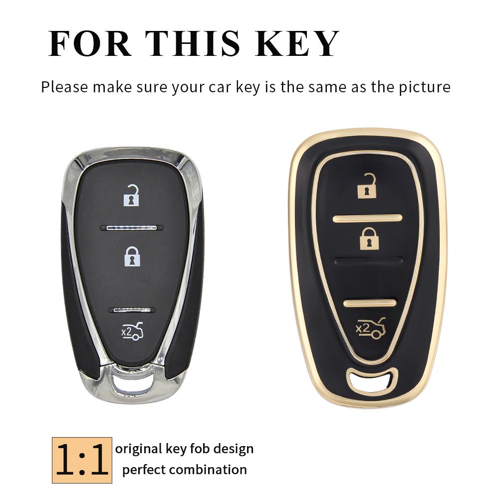 2 3-кнопочный чехол-брелок для автомобиля Chevrolet Onix Equino Orlando Cruze Spark Sonic Camaro Volt Bolt Trax Malibu Blazer Traverse
