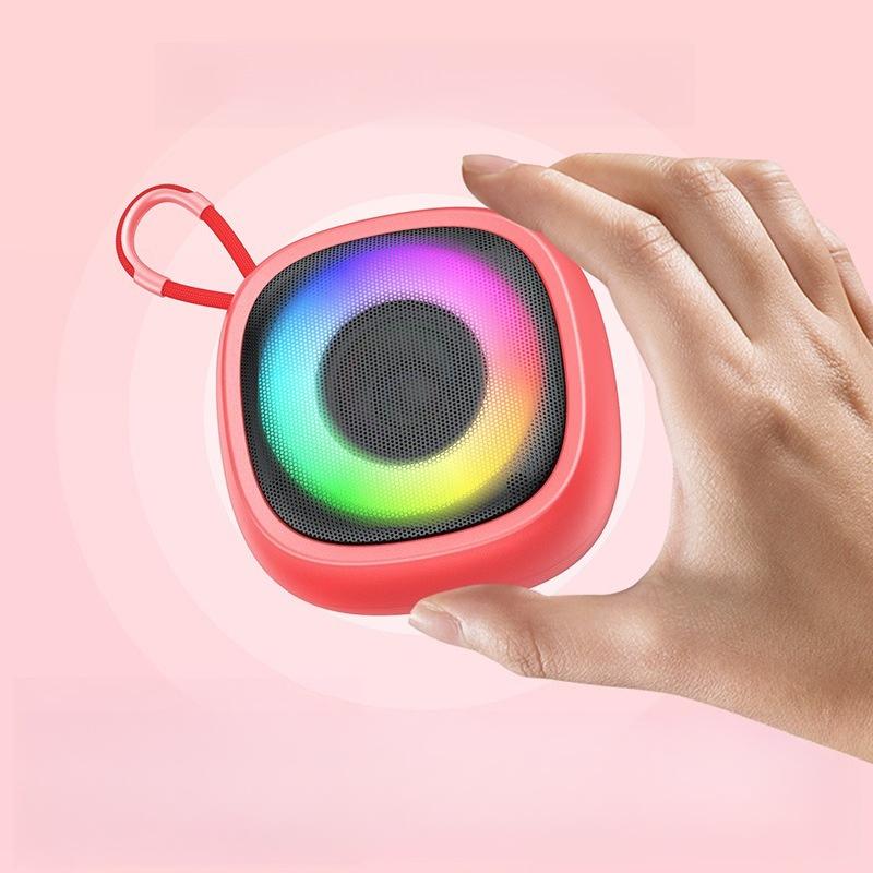 1 шт. Bluetooth-динамик, беспроводной портативный, для помещений и улицы, высокая громкость, маленький размер, RGB-подсветка