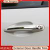 8 шт., наружная дверная ручка автомобиля из нержавеющей стали, декоративная наклейка для Peugeot 2008 2014-протектор