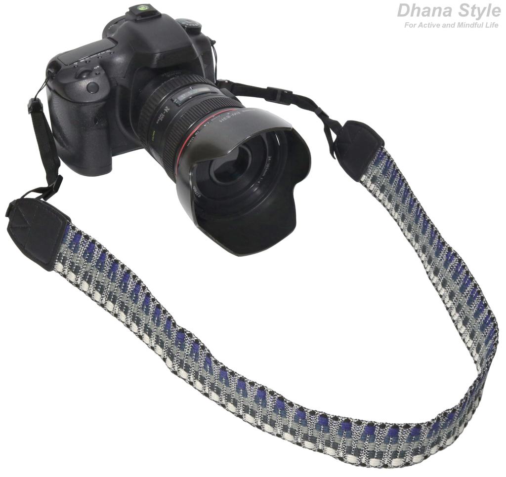 Camera Neck Strap Belt for and Compact Digital Vintage Bohemian Strap/Shoulder SLR, Mirrorless, Cameras, Style, Type NS-CV (ETH-BLUE)