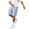 Men's Cable Texture Shorts with Drawstring Waist and Pockets