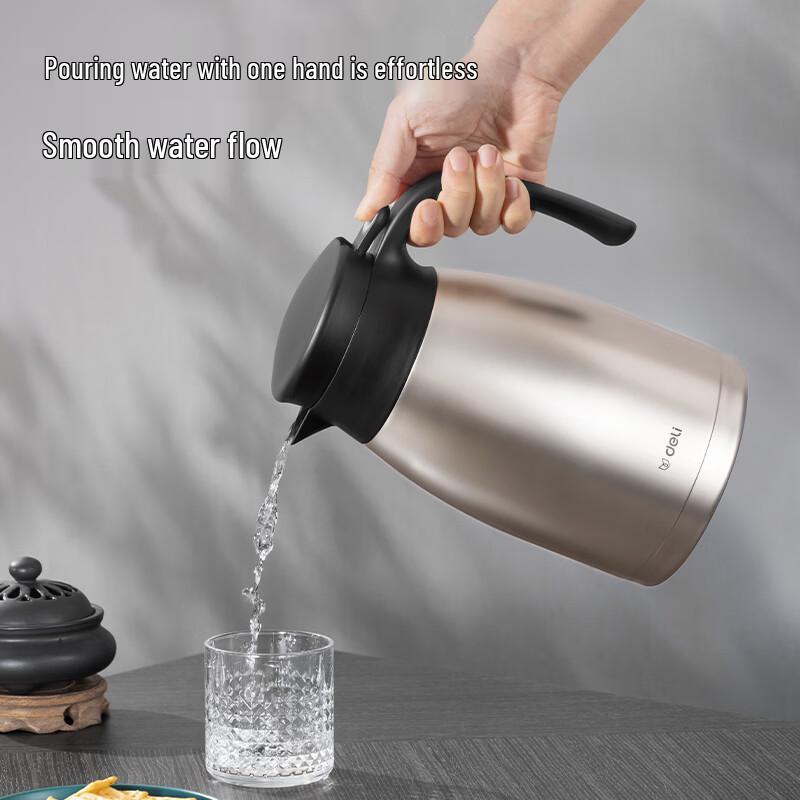 Deli DP707 2.0L Stainless Steel Insulated Thermos