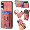 For Samsung Galaxy S25 Edge Magnetic Case PU Leather Back Cover with Detachable Card Holder