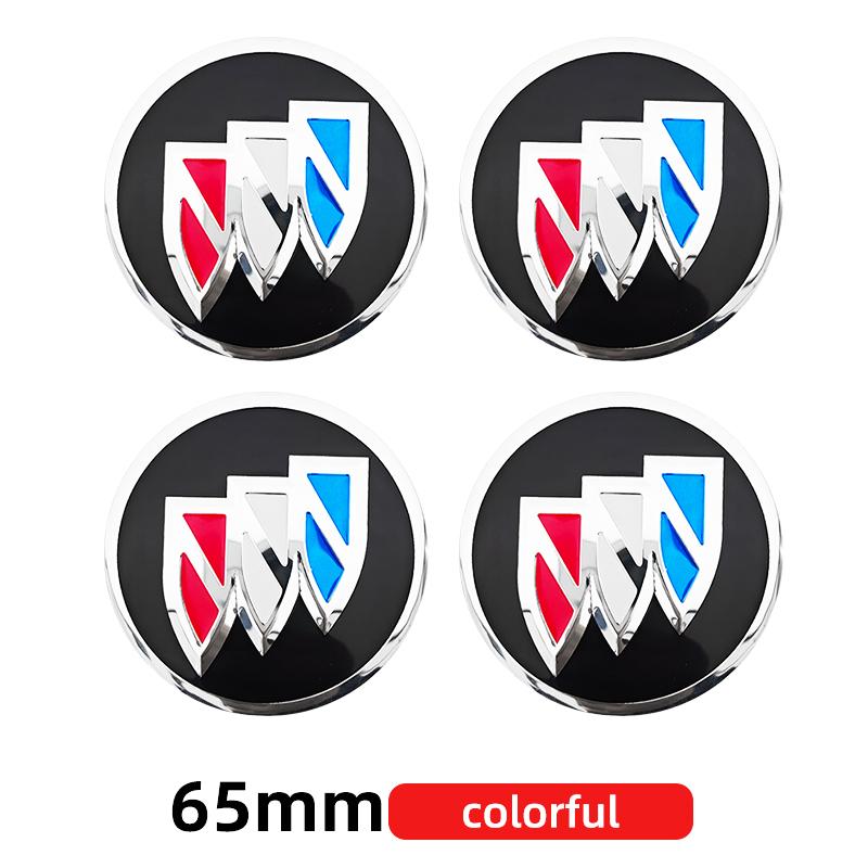 4pcs 56mm 60mm 65mm Car Wheel Center Hub Cap Rim Cover Stickers For Buick GL8 Park Avenue Encore LaCrosse Regal Excelle GT XT