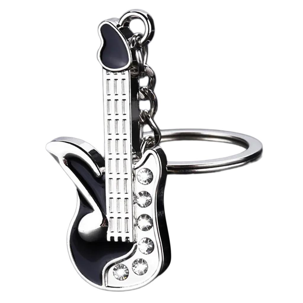 Стильный брелок в форме музыкального инструмента, легкий и прочный металлический, идеально подходит для любителей музыки и законодателей моды