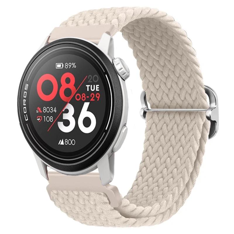 Нейлоновый плетеный ремешок 20/22 мм для COROS APEX 4/PACE Pro/4 3 2 Регулируемый браслет для CMF Watch 3/2/1 Pro Suunto Race 2/S/Run