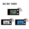 DC 8V-100V Battery Capacity Indicator 12V 24V 48V Lead Acid Lithium LiFePO4 Voltage Gauge Tester With Temperature Alarm