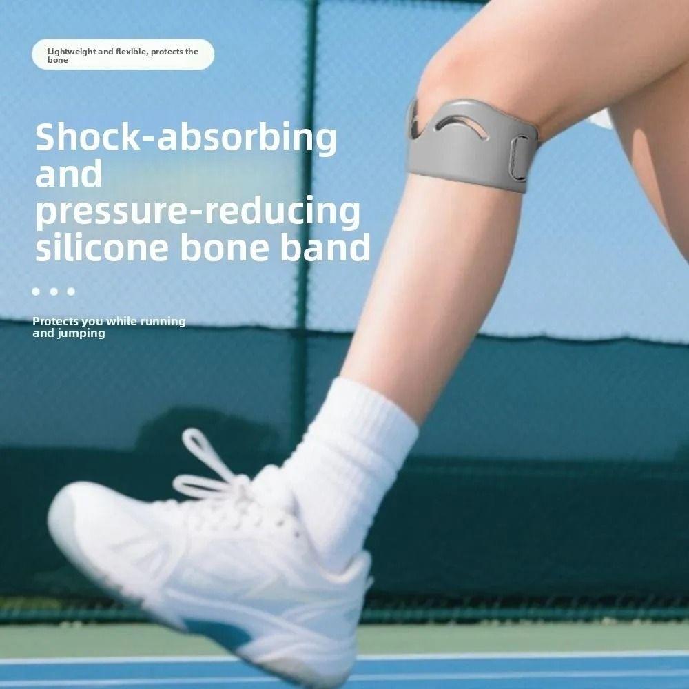 2Pcs Silicone Patella Tendon Knee Straps Elastic Knee Support Protector  Cushion Pressure