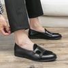 Мода 2025 Лоферы Мужская Повседневная Обувь Мужская Кожаная Обувь Модный Клуб Комфортные Тапочки Роскошные Трендовые Летние Мужские Туфли Досуг Прогулка