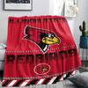 Illinois State Redbirds Print Flannel Blanket High Quality Warm Comfortable Cover for All Seasons Perfect for Gifts Home Decor