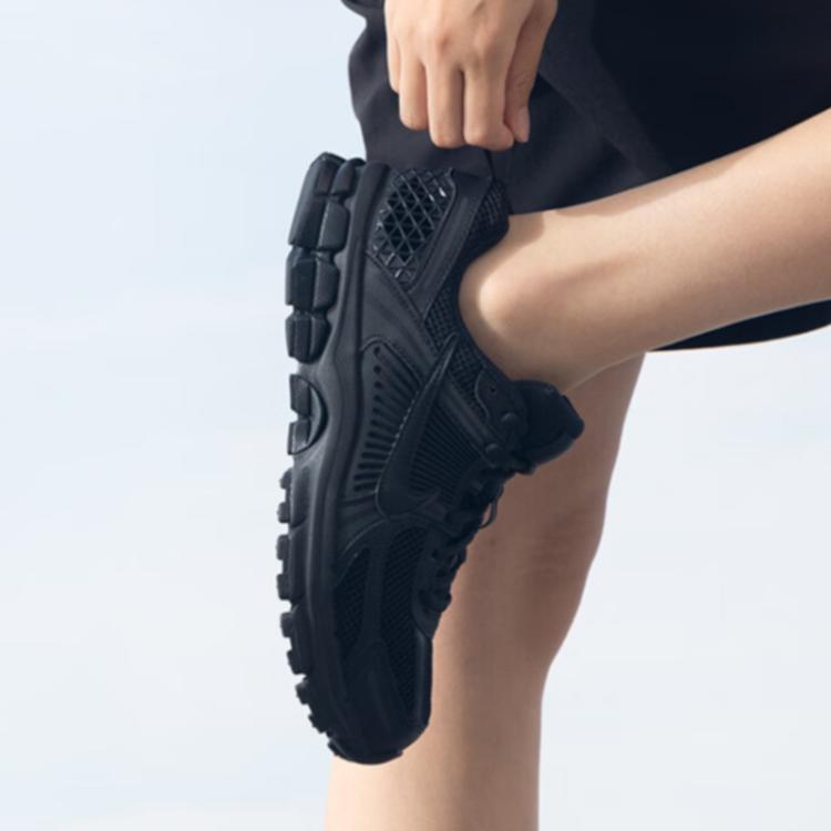 Nike Zoom Vomero 5 Нескользящие Износостойкие Низкие Детские Кроссовки для Бега Черные Унисекс Кроссовки HF6998-001