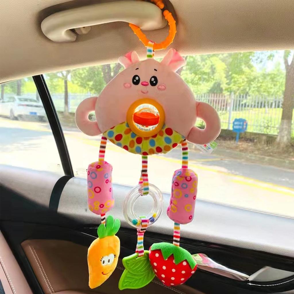 ALLMIRA Детское кресло для коляски Установка игрушки Выход на улицу Веселая машинка Игрушка для малышей Игрушка для малышей (розовый)