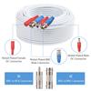 60 Feet BNC Video Power Cable Wire 2MP All-in-One Video Security Camera Wire with Connectors for