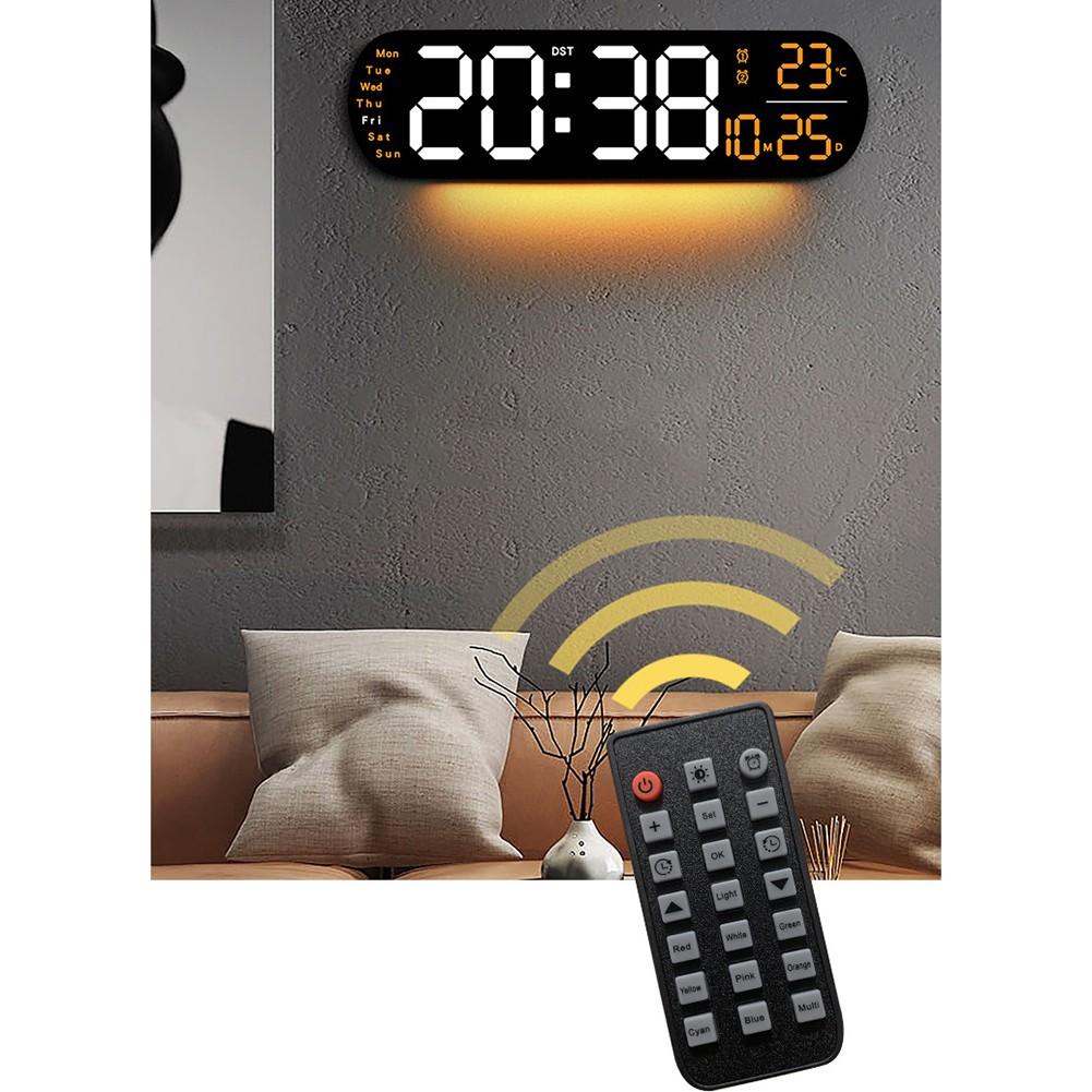 Настенные часы многофункциональные часы гостиная светодиодный цифровой будильник может время
