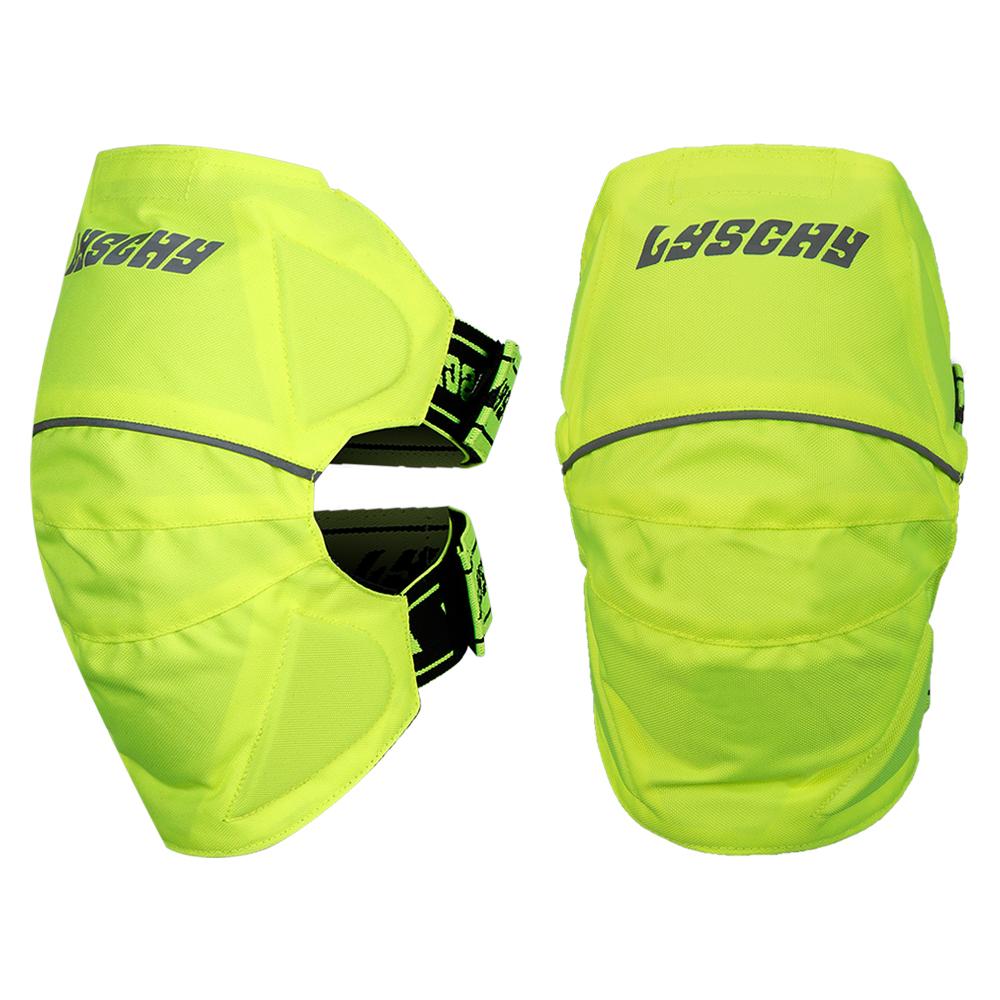 LYSCHY Motorcycle Knee Pads Motocross Riding Knee Brace Support MTB Protective Gear Reflective Motorcyclist Knee Protector CE1