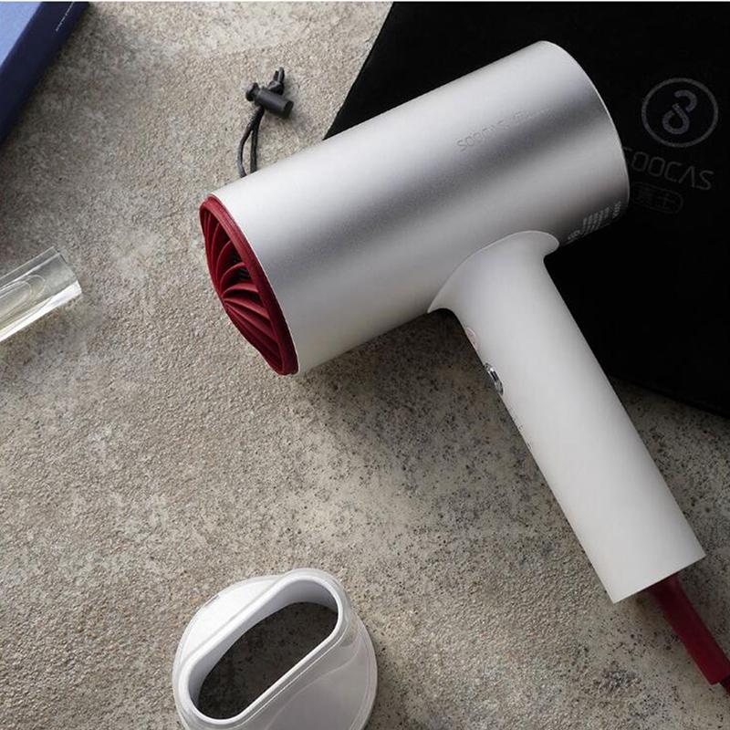 Оригинальный анионовый фен Xiaomi Mijia Soocas H3S, корпус из алюминиевого сплава, 220 В, 1800 Вт, выходное отверстие для воздуха, анти-горячий, инновационный дизайн, уход за волосами, фен