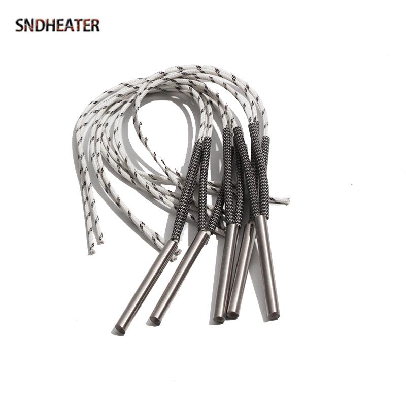 SNDHEATER 110V 220V Cartridge Heater Rod Resistance 8x62/65/68/70/75mm SS316 Tubular Heating Element 200-240W for 3D Printer