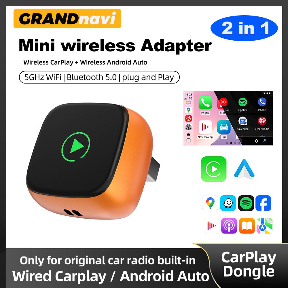 Новый беспроводной адаптер CarPlay Android Auto USB-донгл Смарт мини-бокс Plug and Play Универсальный для VW Toyota Nissan Honda Ford Benz