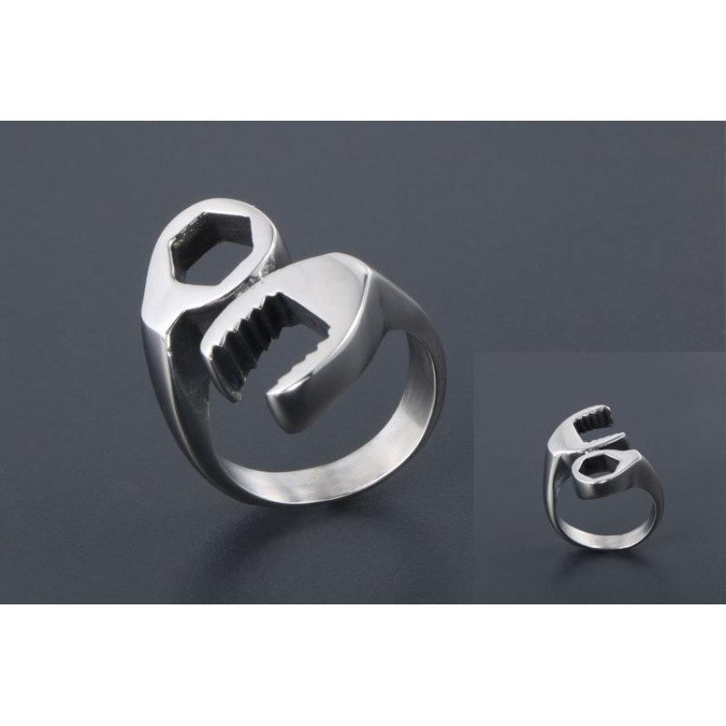 Персонализированное комбинированное кольцо с винтом в стиле панк. Модное мужское кольцо из титановой стали в стиле рок.