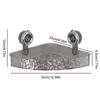 Suction Cup Bathroom Storage Shelf No Drill Clear Wall Caddy Multifunctional Floating Shelf Shampoo Holder Bathroom Accessories