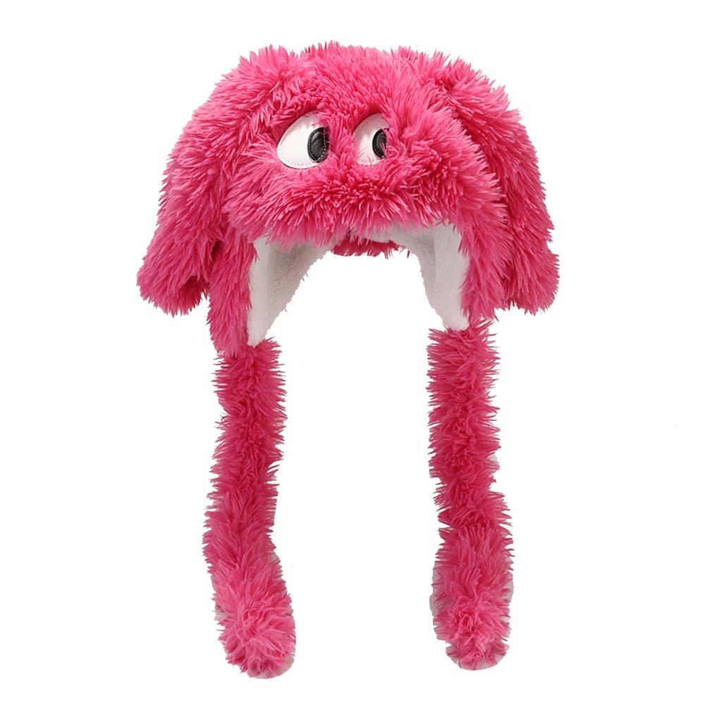 Шнуровка Длинная щенячья шапка Зимняя мультяшная шапка Мягкая плюшевая шапочка для взрослых