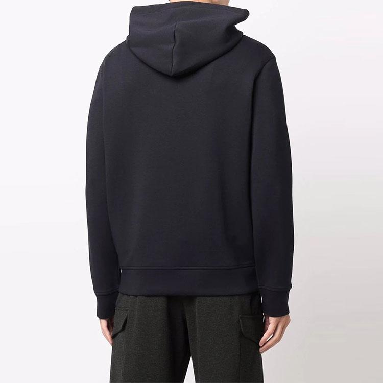 Emporio Armani Худи однотонное с логотипом Мужские худи Темно-синий 8N1MD01JHSZ0920