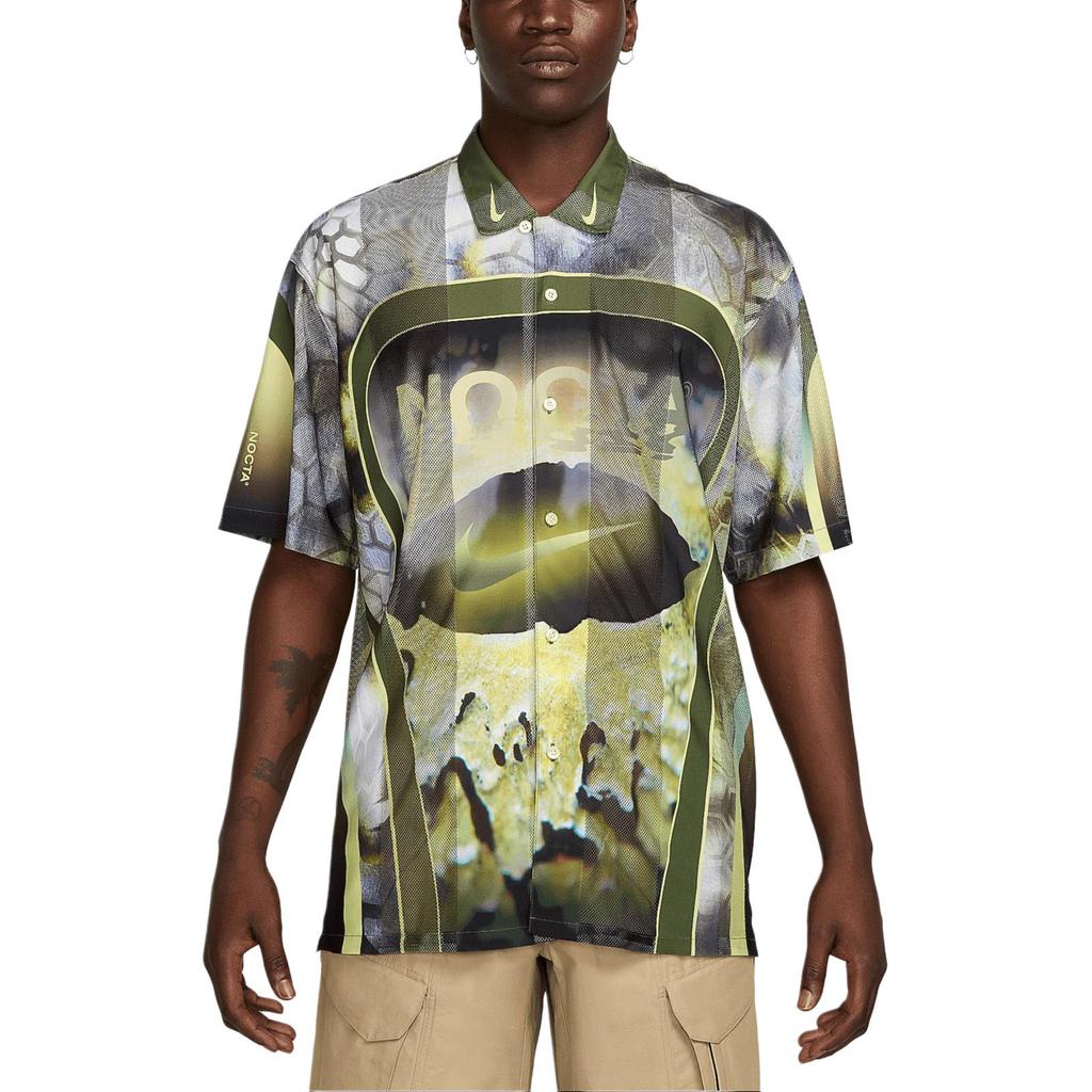 Nike X NOCTA Opal Tito Neeks Button Down Pilgrim/Oil Green/Black Мужская уличная одежда FV1939-378