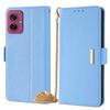 For Motorola Moto G55 5G Case PU Leather Wallet Stand Phone Cover with Crossbody Shoulder Strap