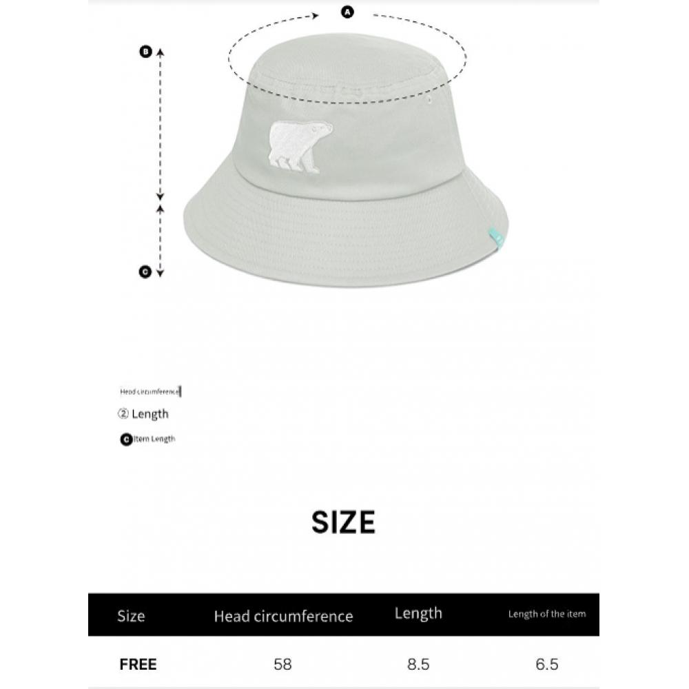Bbc Earth Animal Embroidery Cotton Bucket Hat  Brown 