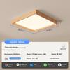 "Walnut Ceiling Lamp - Full Spectrum Eye Protection for Living Rooms & Bedrooms"