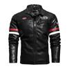 Весенне-осенняя новая мужская мотоциклетная куртка, мужская модная модная куртка с вышивкой в ​​стиле колор-блок, пальто