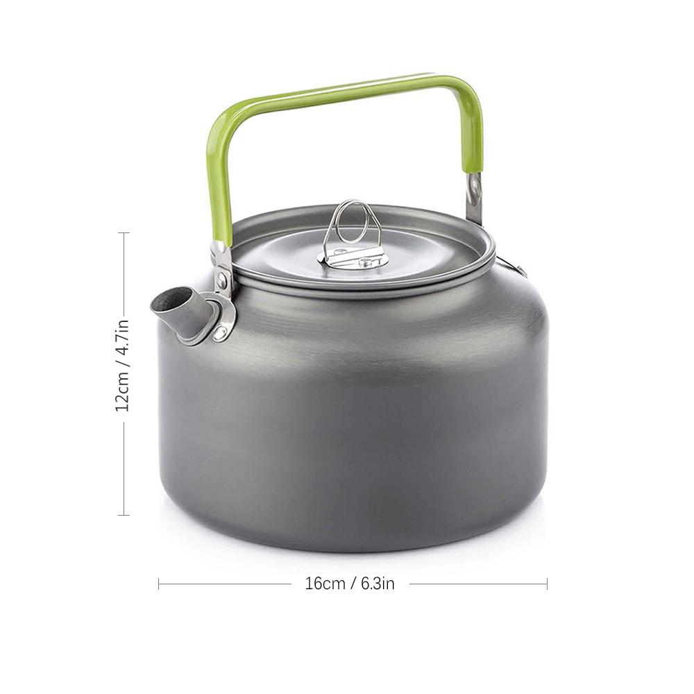 0,8 л/1,2 л/1,6 л открытый походный чайник алюминиевый чайник кофейник с сумкой для переноски