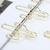 20Pcs Paper Clip Mini Innovative Cute Cactus Shaped Pin School Office Supplies Gold