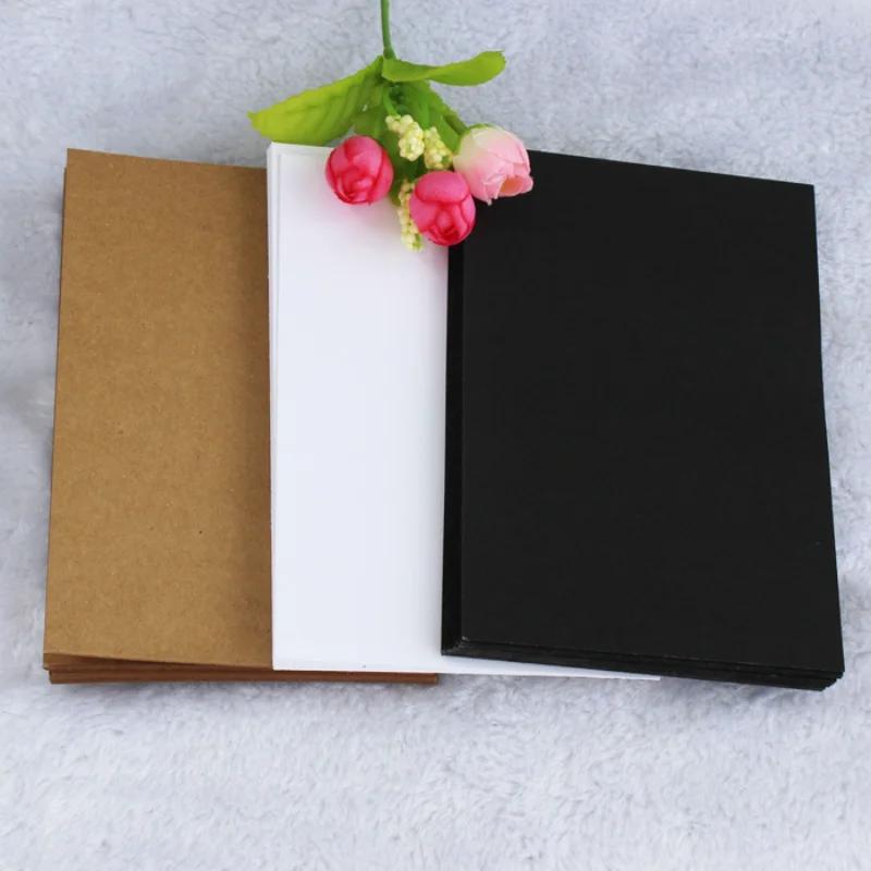 20 Sheets/set DIY Blank Black White Kraft Paper Memo Pad DIY Card Bookmark Kraft Paper Drawing Sketch Paper