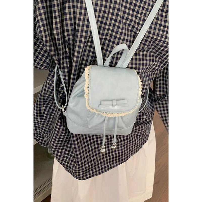 Sweet Bow Versatile Bag Women's 2025 New Trendy Fashion Cute Backpack Korean Ladies Backpack