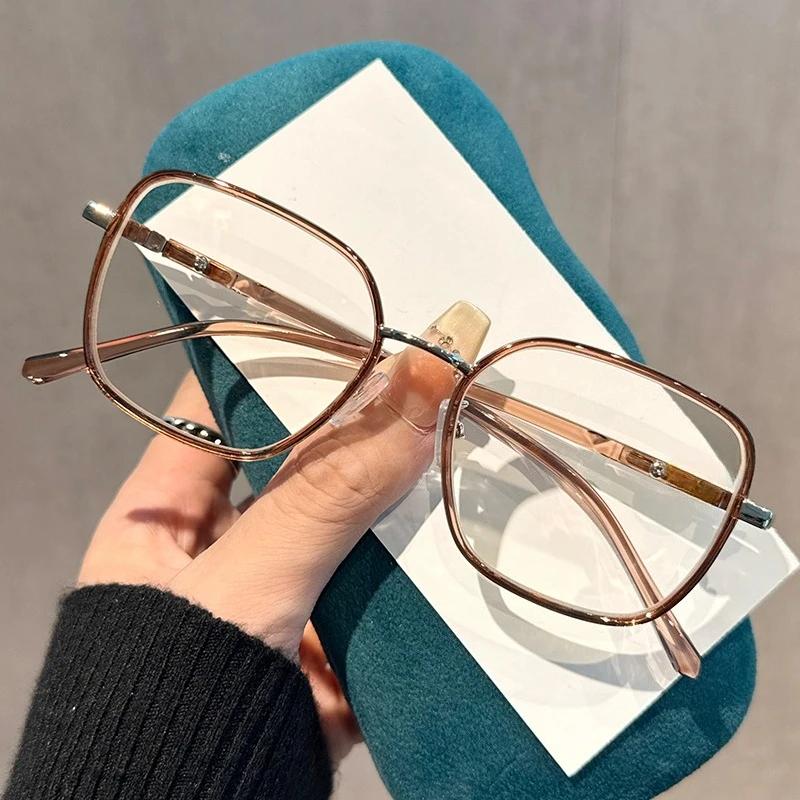 Высококачественные модные очки для чтения Tr90 с большой квадратной оправой, защищающие глаза от синего света, +1,0 до +4,0